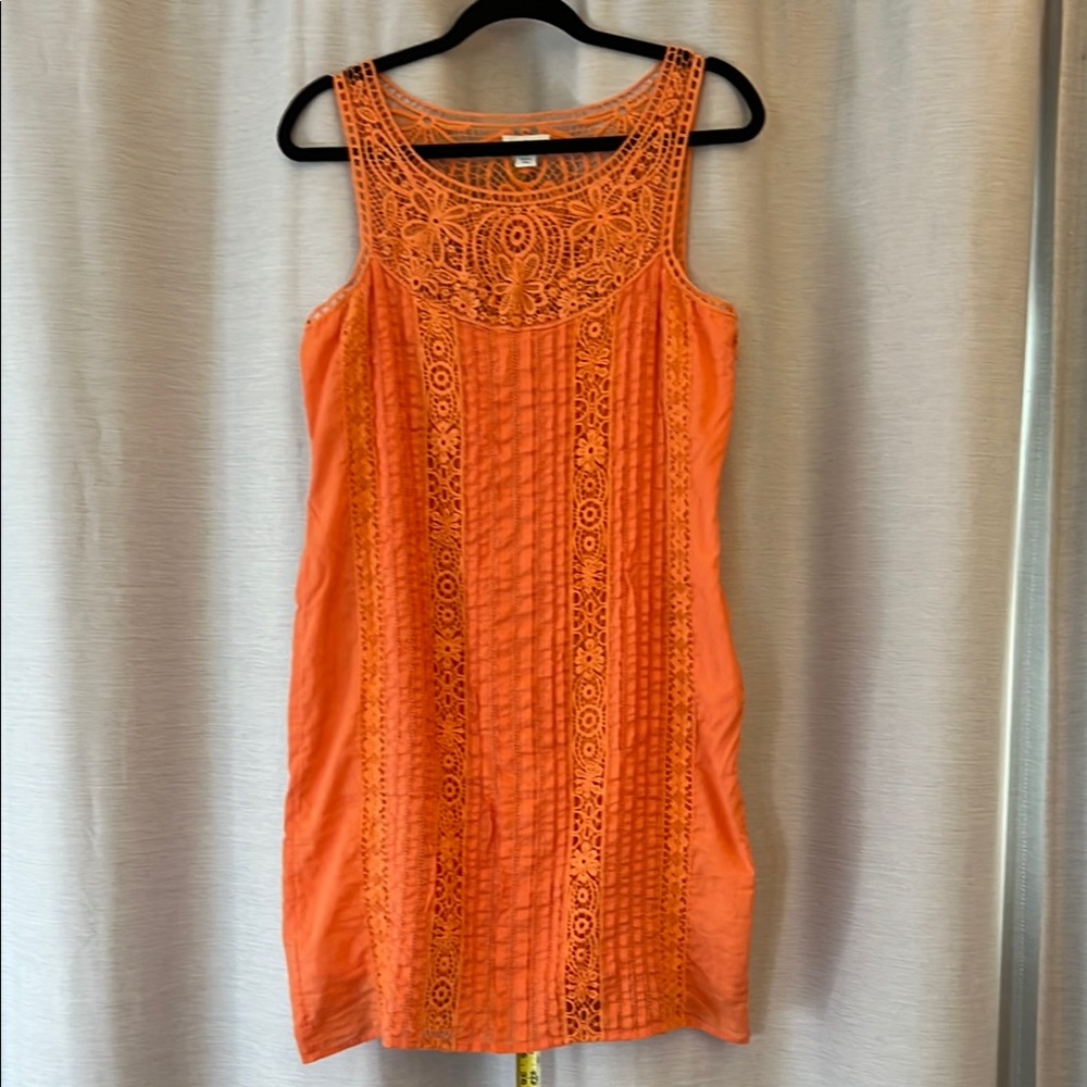 Sundance Orange Sleeveless Sundress S